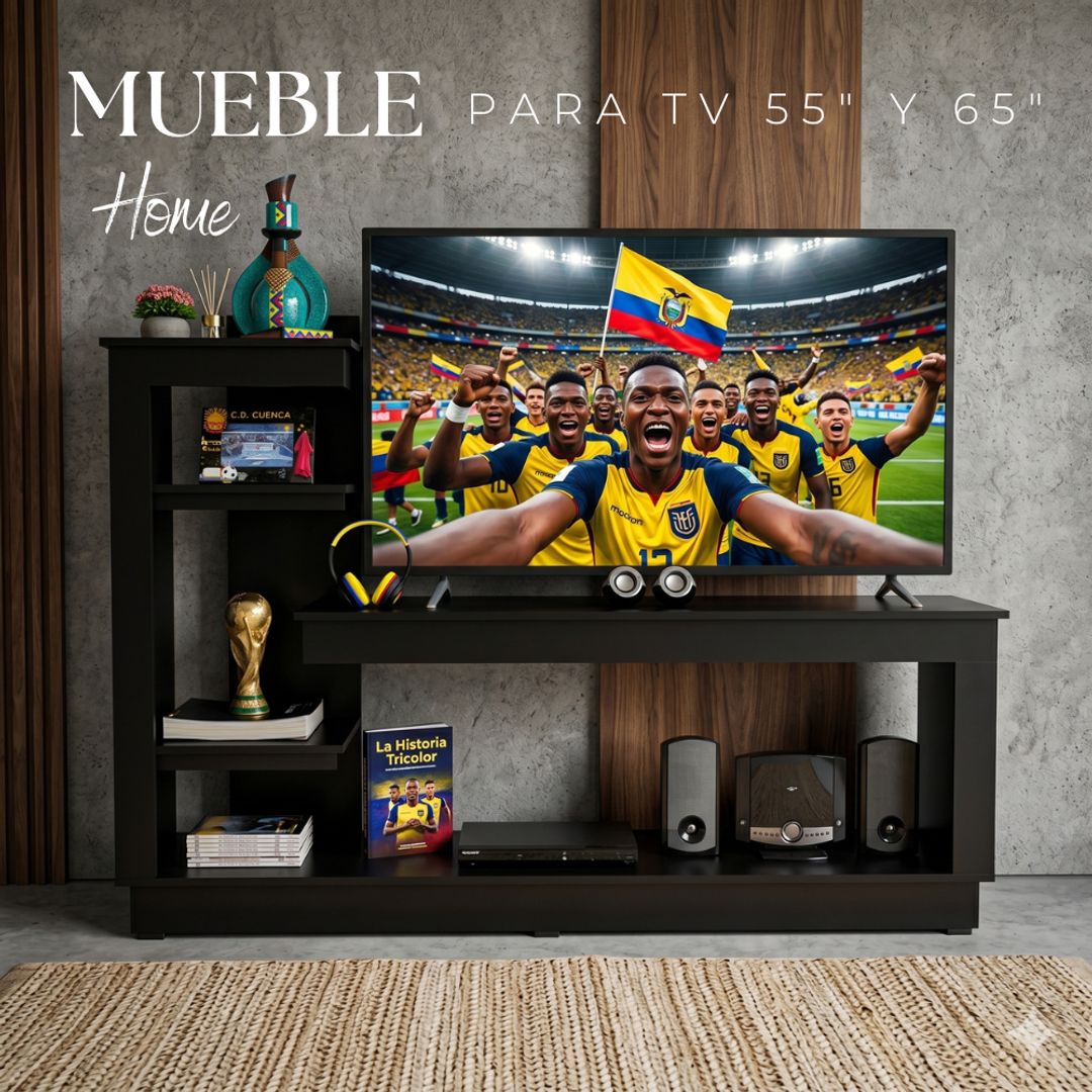 Muebles para TV - Mundial 2026 Escoge tu modelo, luego Clic en Agregar al Carrito
