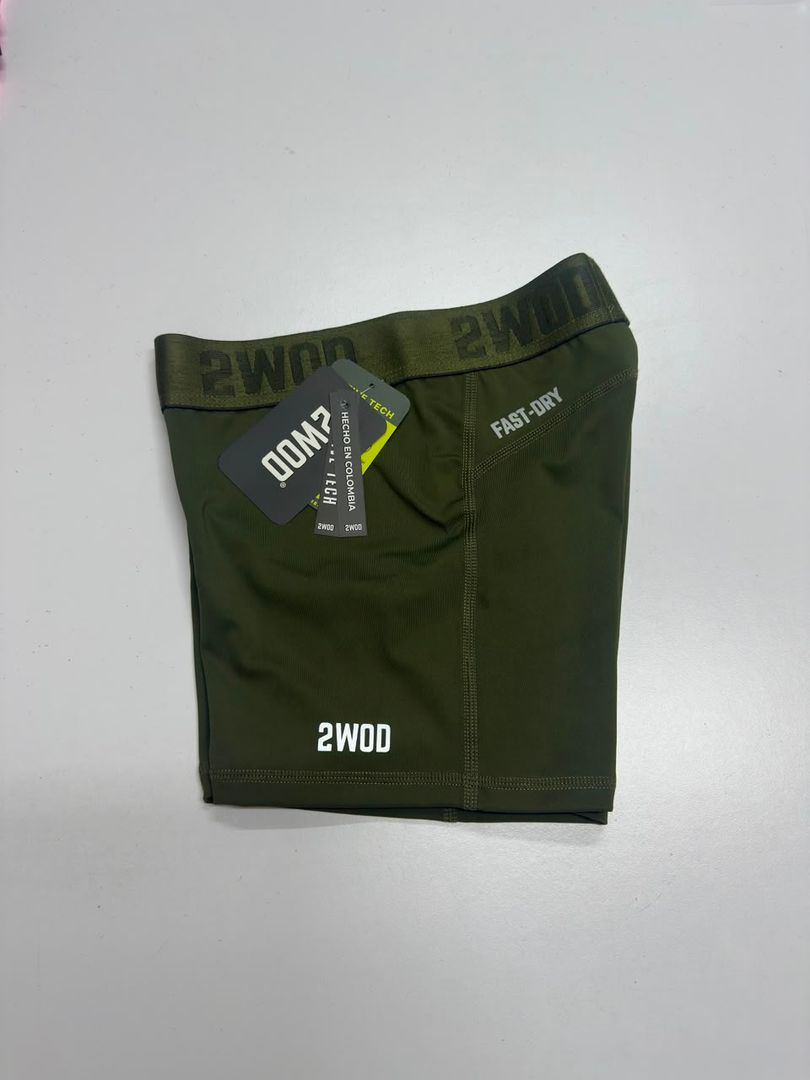 SHORT CLASICO NK VERDE MILITAR