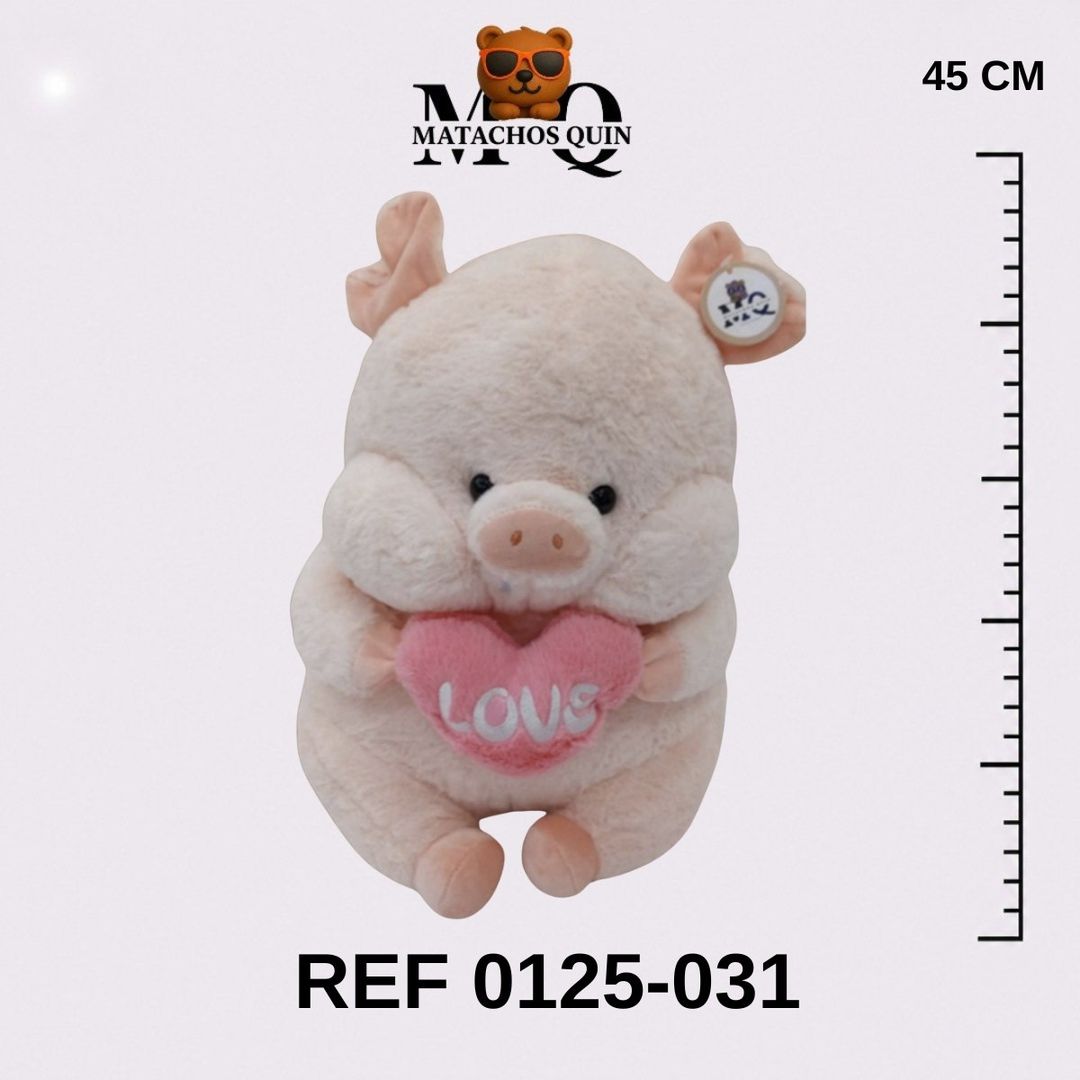 CERDITO CON CORAZÓN "LOVE"