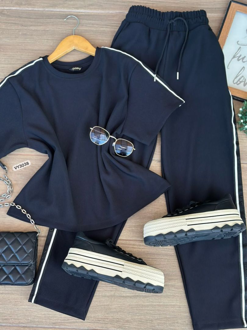 SET RIB BLUSA Y PANTALON HILADILLA VY3038