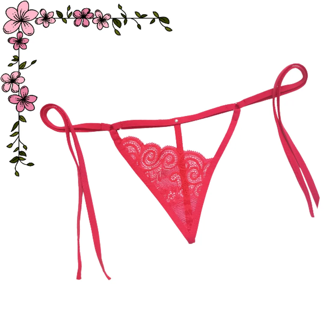 Tanga hilo en encaje amarre 