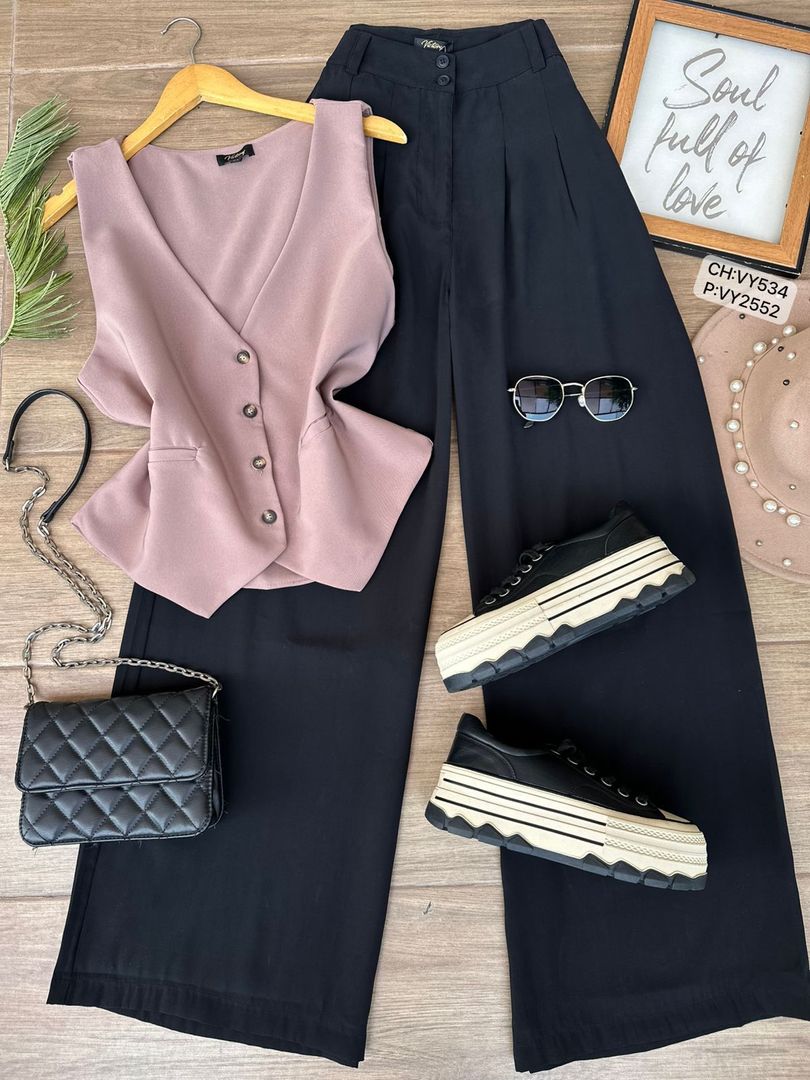 PANTALON RIBETES VY2552