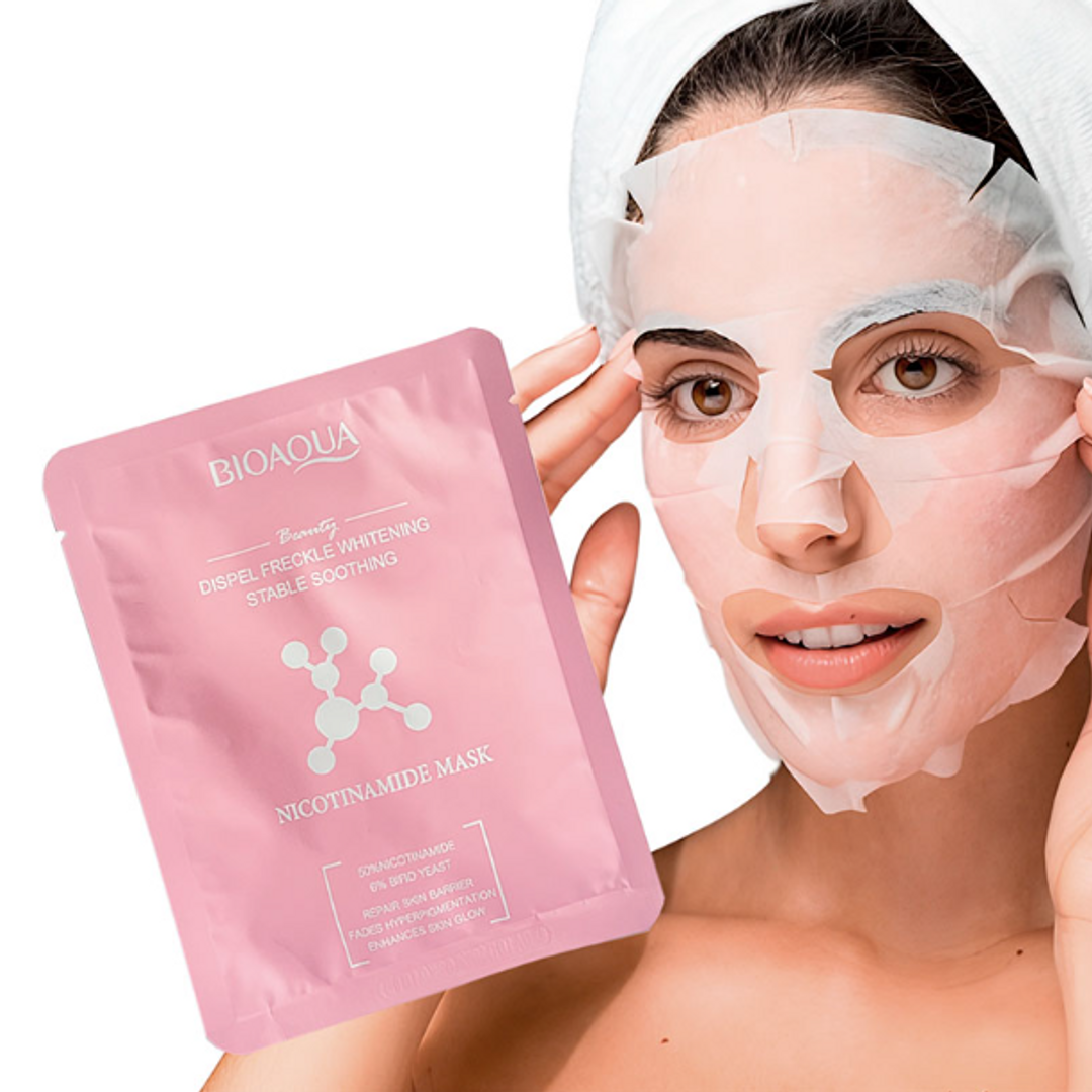 MASCARILLA FACIAL EN VELO NIACINAMIDA BIOAQUA 