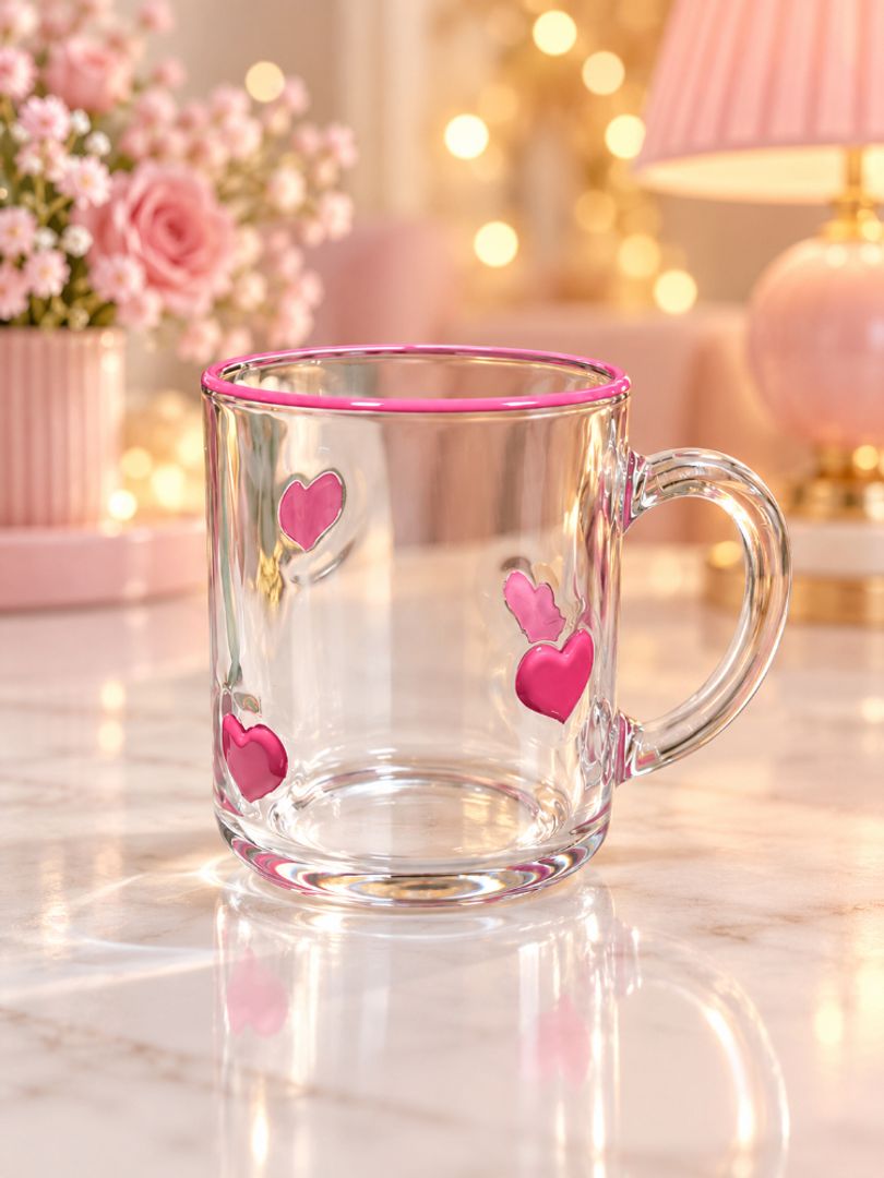 Mug en vidrio figuras 
