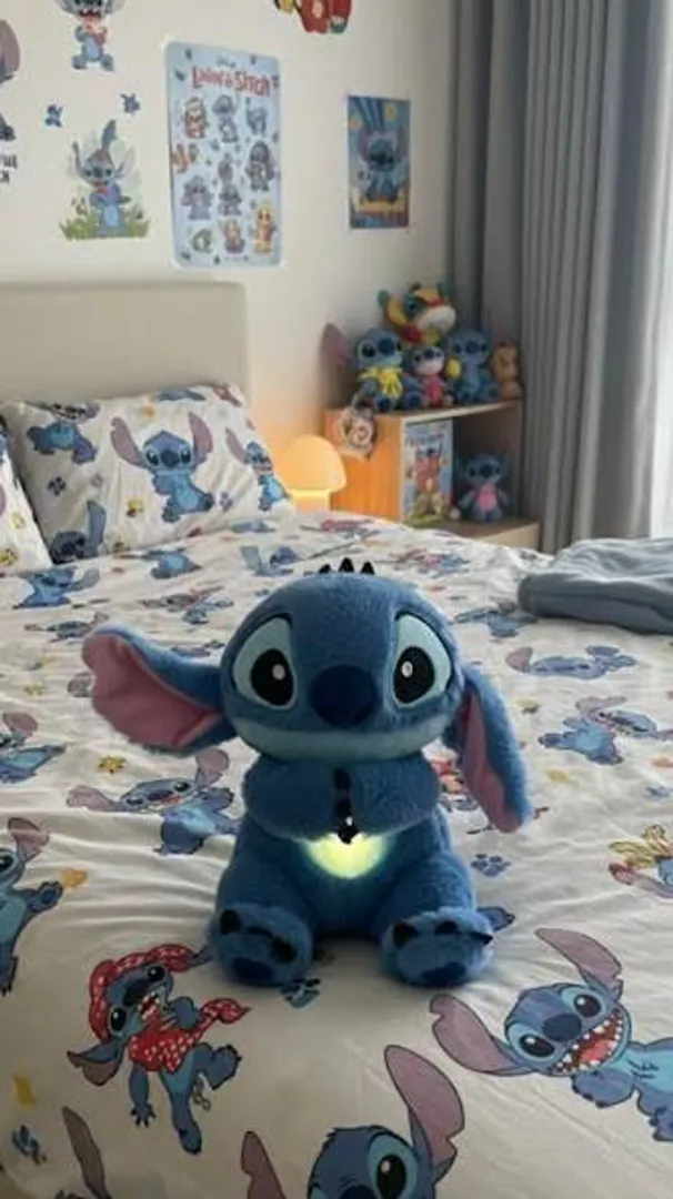 PELUCHE STITCH RESPIRA ALIVIADOR CON LUZ Y SONIDO