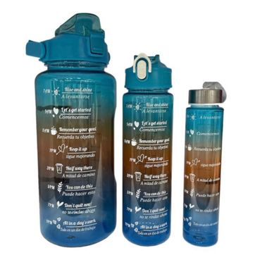 Imagen del producto TERMO MOTIVACIONAL TRANSPARENTE x3