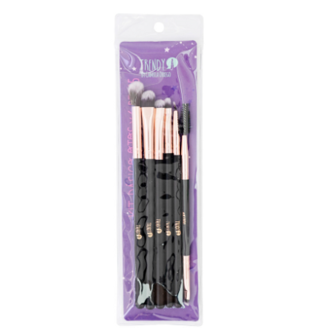 Kit Brochas trendy Ojos x 6 Genérica