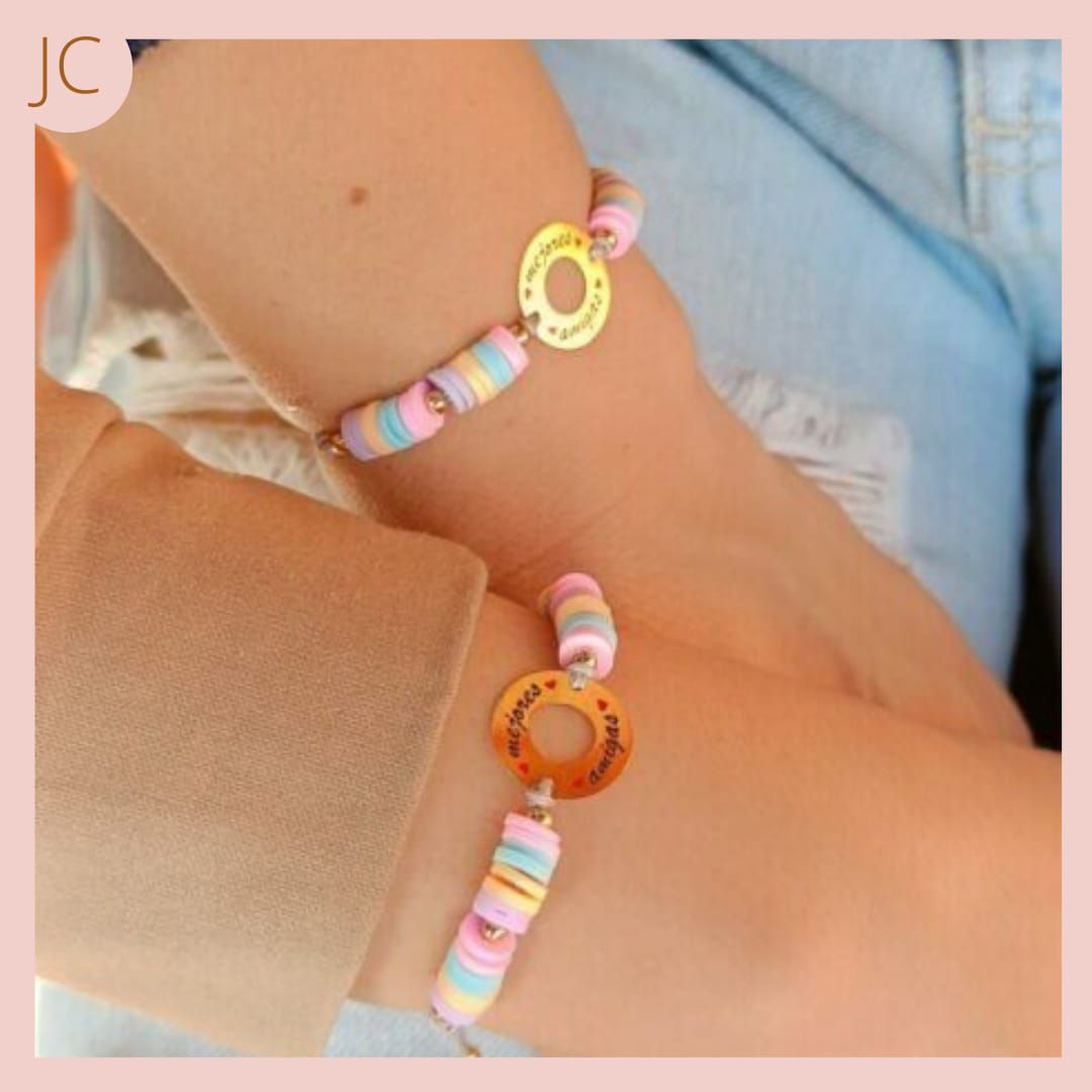 Set de Pulseras Fimo de colores 