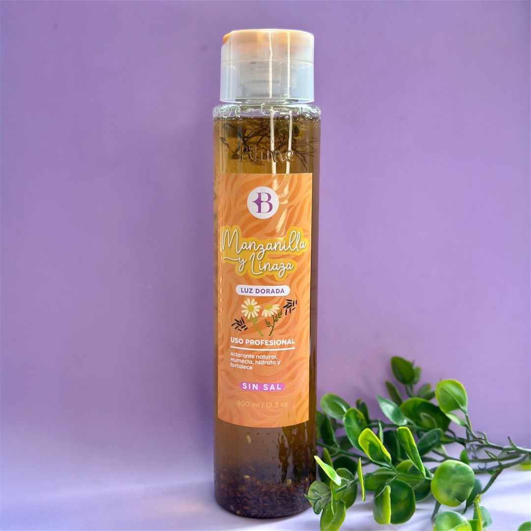 SHAMPOO DE MANZANILLA Y LINAZA LUZ DORADA BLIME