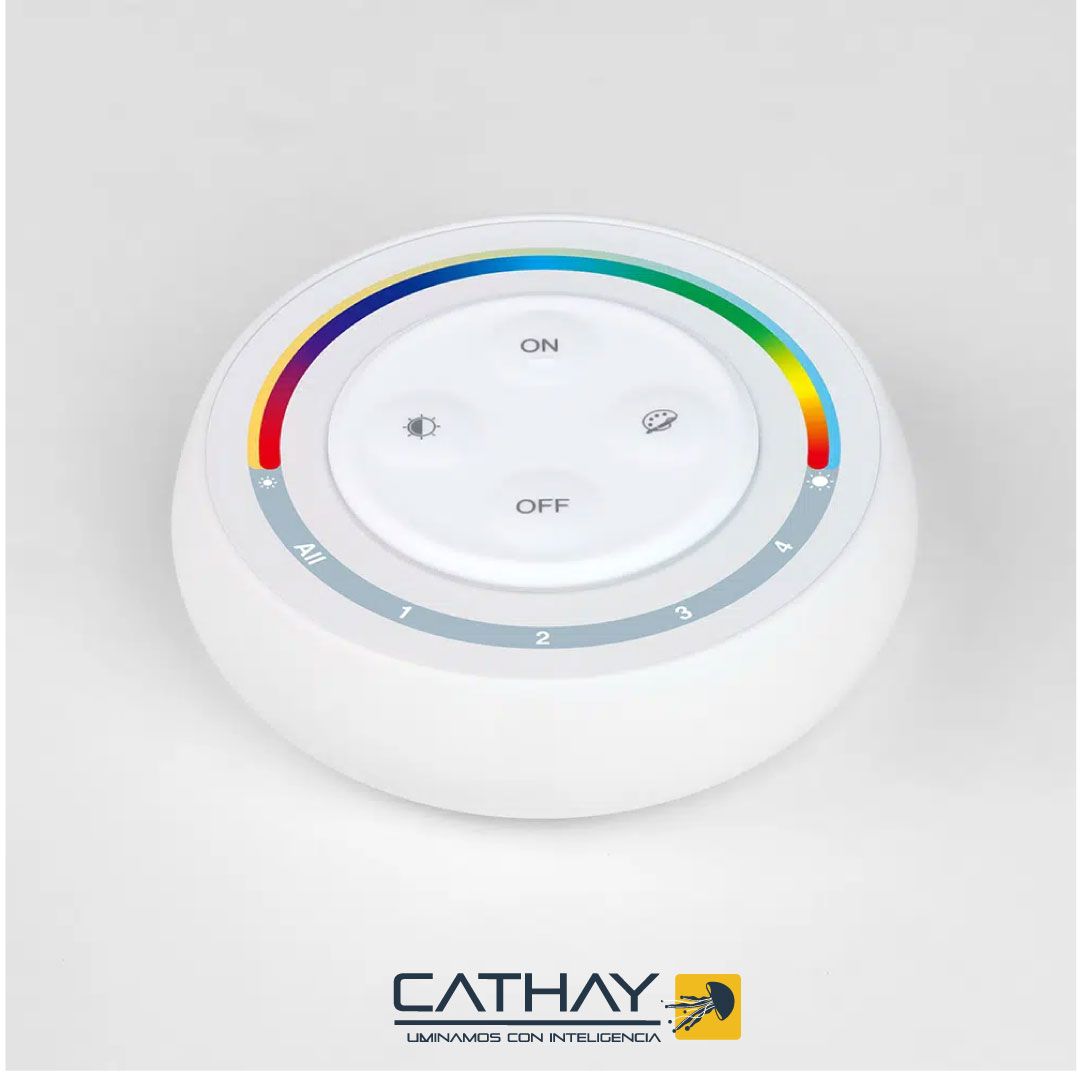 CONTROL REMOTO 2.4GHZ REDONDO BLANCO 
