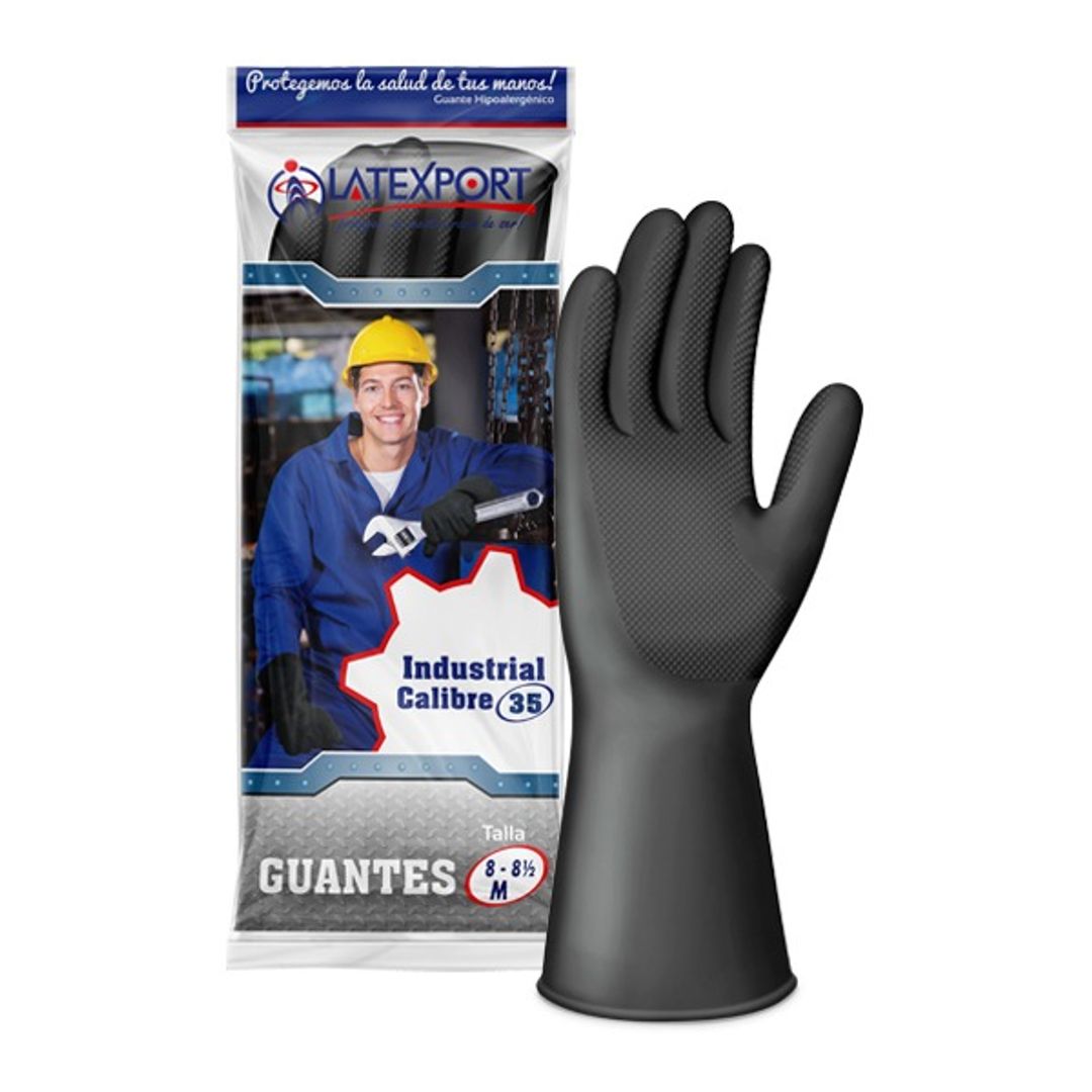    B. GUANTE INDUSTRIAL LATEXPORT CAL 35 TALLA 7 
