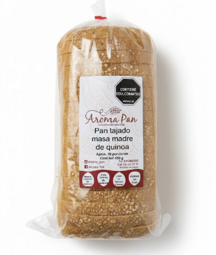 PAN TAJADO MASA MADRE DE QUINOA AROMA PAN