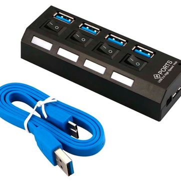 Imagen del producto Switch USB 3.0 HUB led 4 puertos