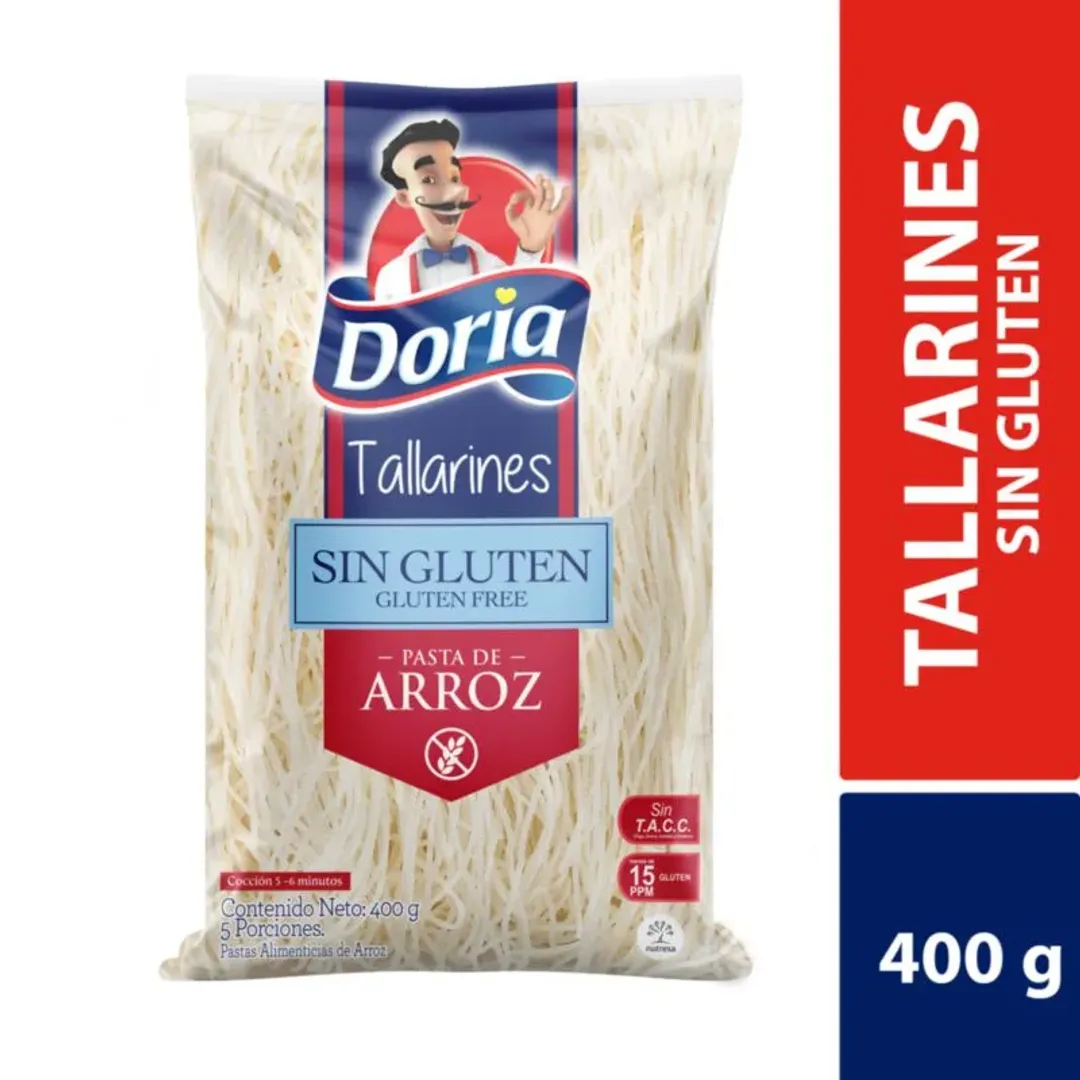TALLARINES SIN GLUTEN DORIA*400G