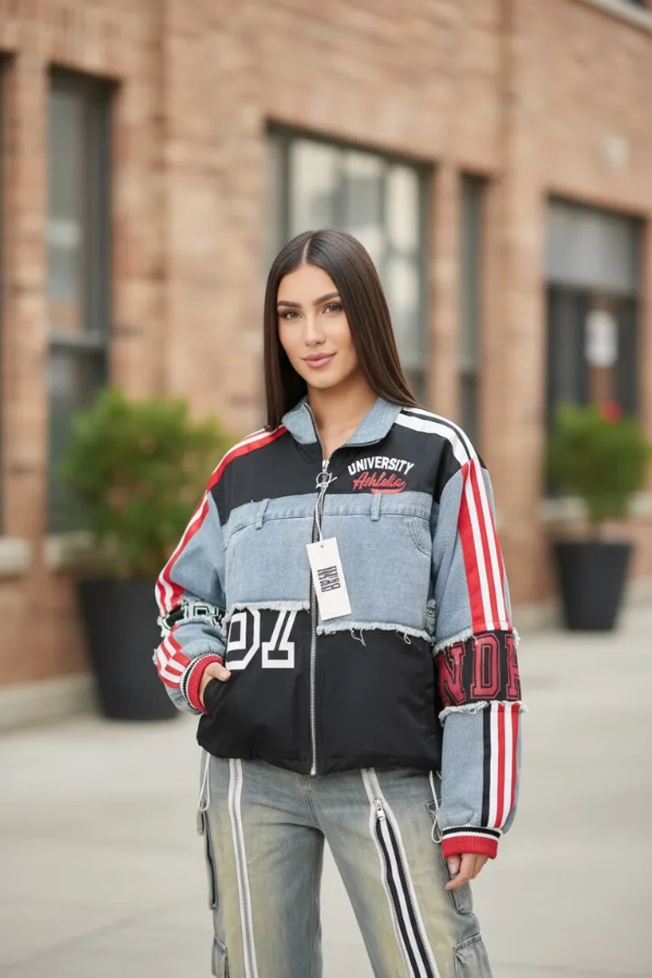 CHAQUETA UNIVERSALITY DENIM NEGRA 