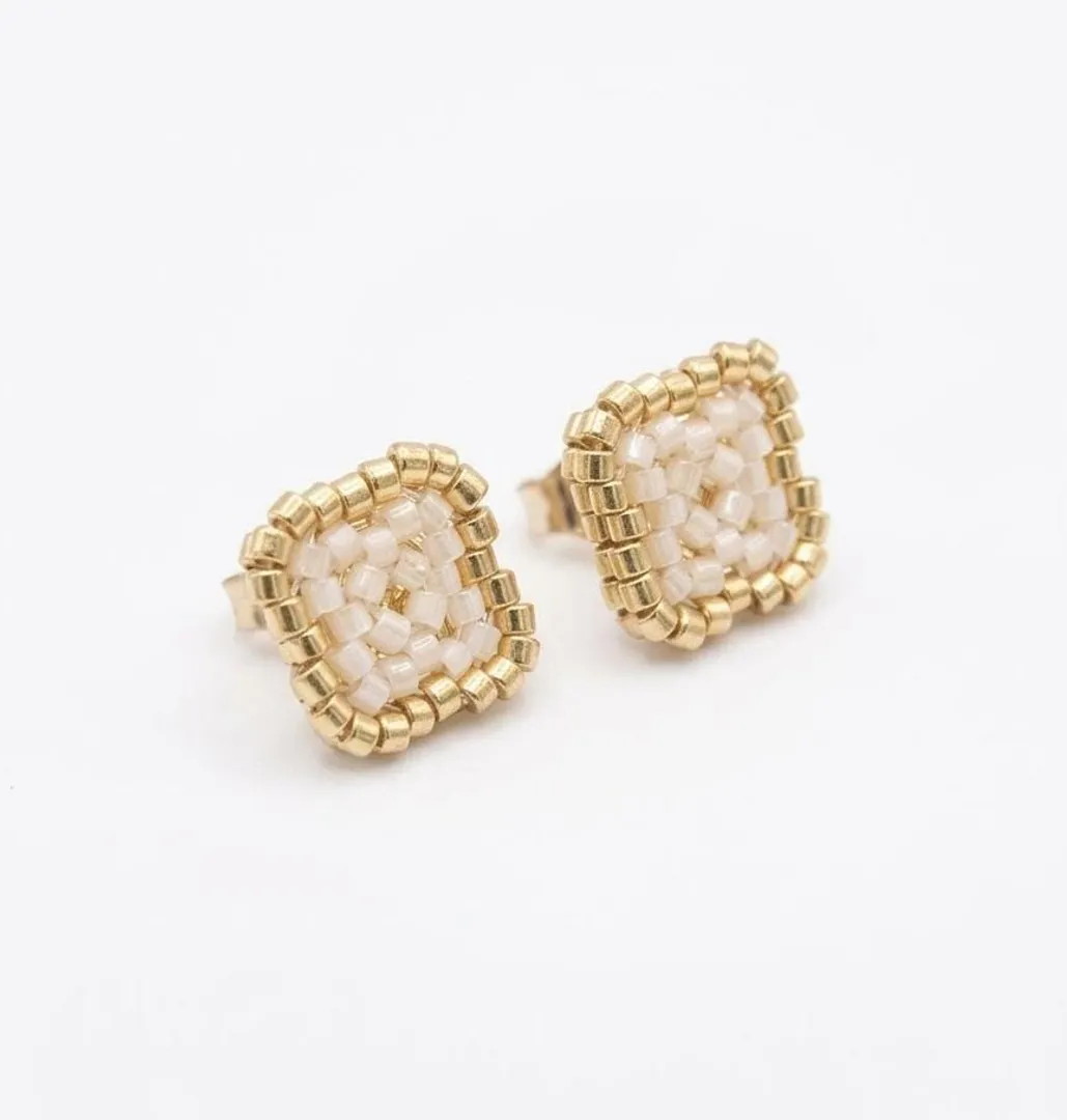 Topo Mini Estrella Doble Miyuki