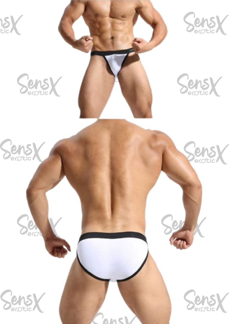 Ropa interior Sexy para hombre, tanga de horquilla alta sedosa