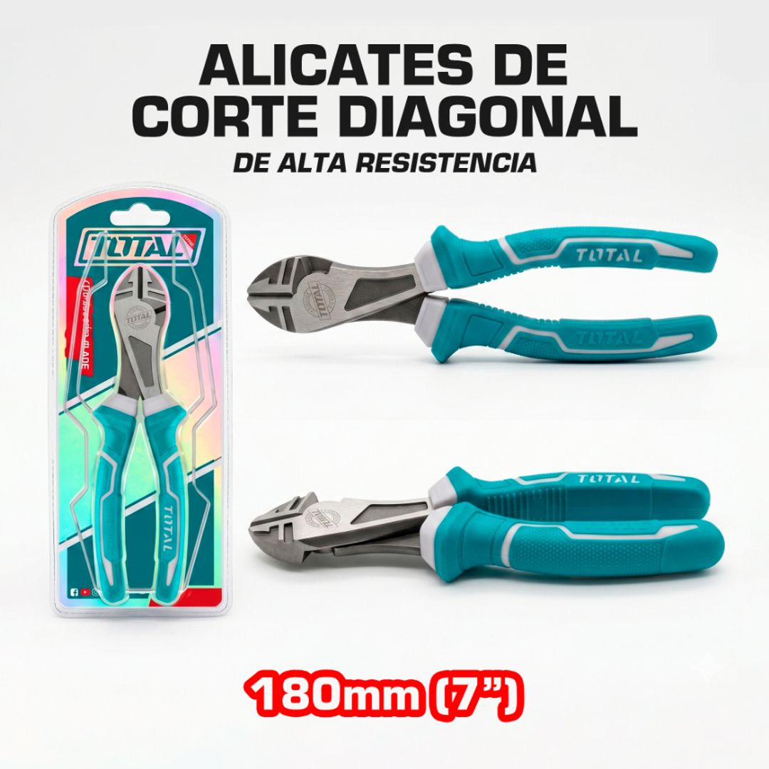 ALICATE DE CORTE DIAGONAL DE ALTA RESISTENCIA 7" 180M