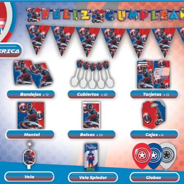 Imagen del producto DECORACIÓN DE CAPITÁN AMERICA