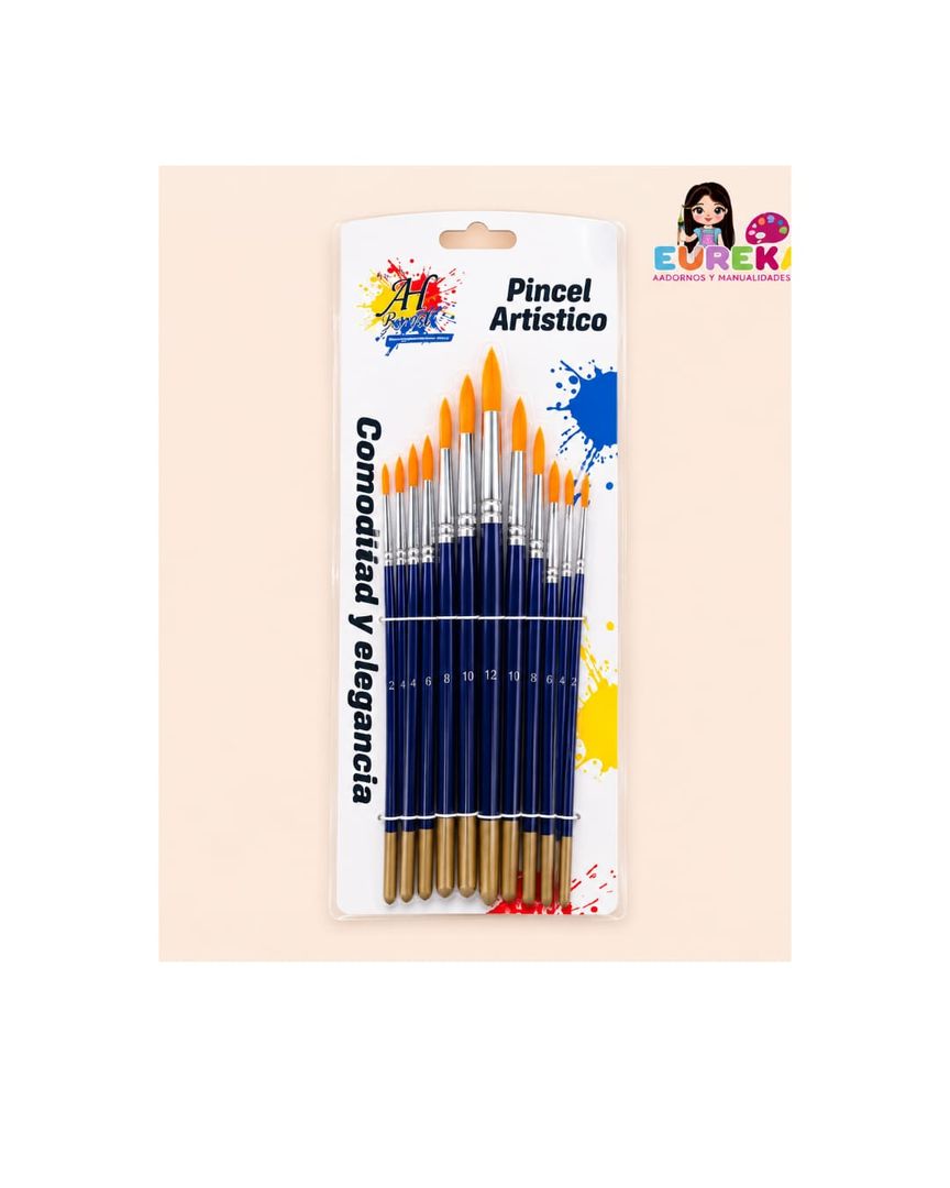 PINCEL AH ROYAL JUEGO REDONDO DEL 1/12 X12