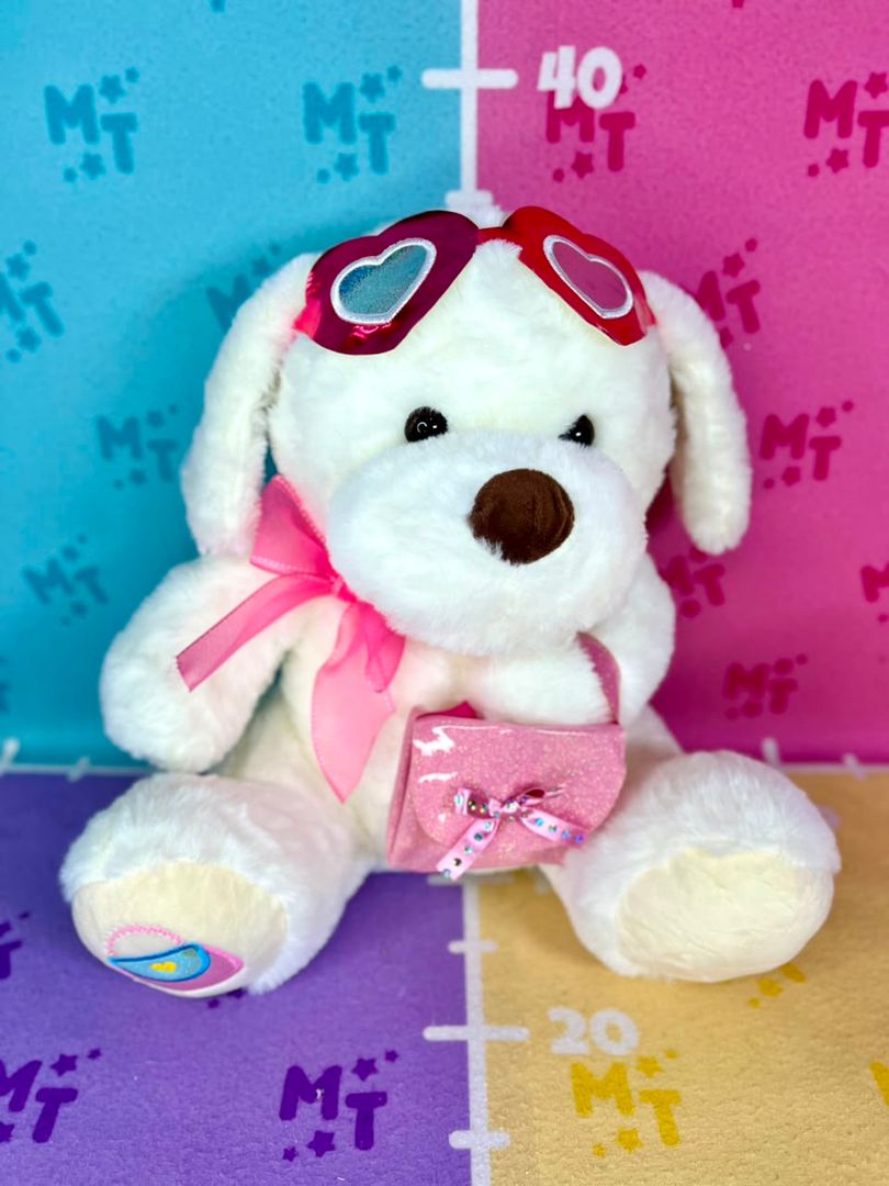 Perrita gafas corazón bolso 35cm IGV