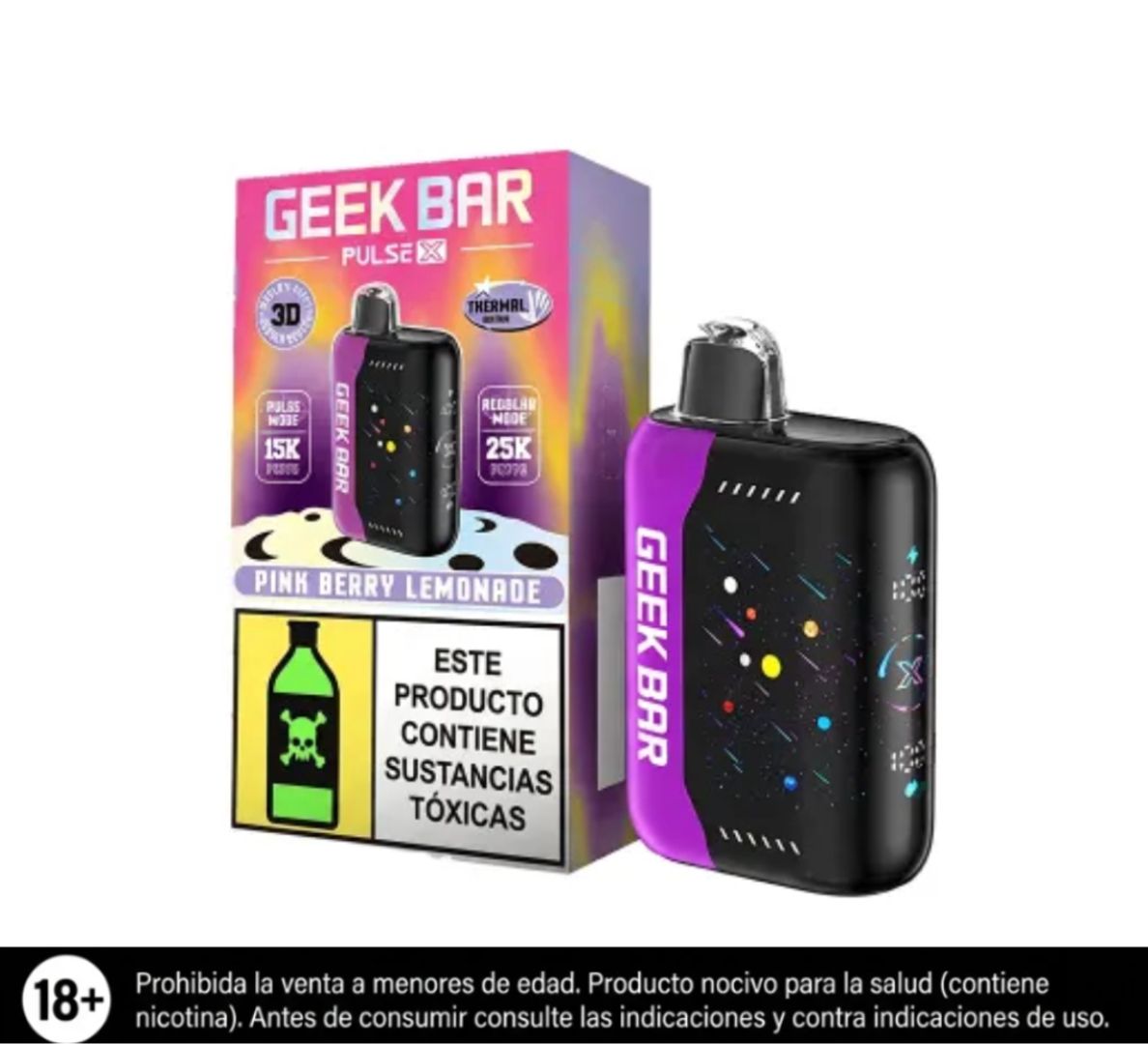 Geek Bar Pink Berry Lemonade Pulse X 25.000 Puffs