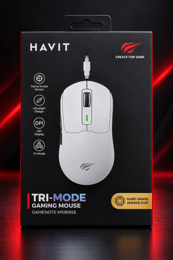MOUSE GAMER HAVIT GAMENOTE MS969SE – TRI-MODE