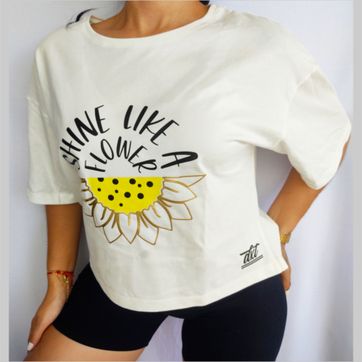 Oversize Crop Top Dama - imagen 1