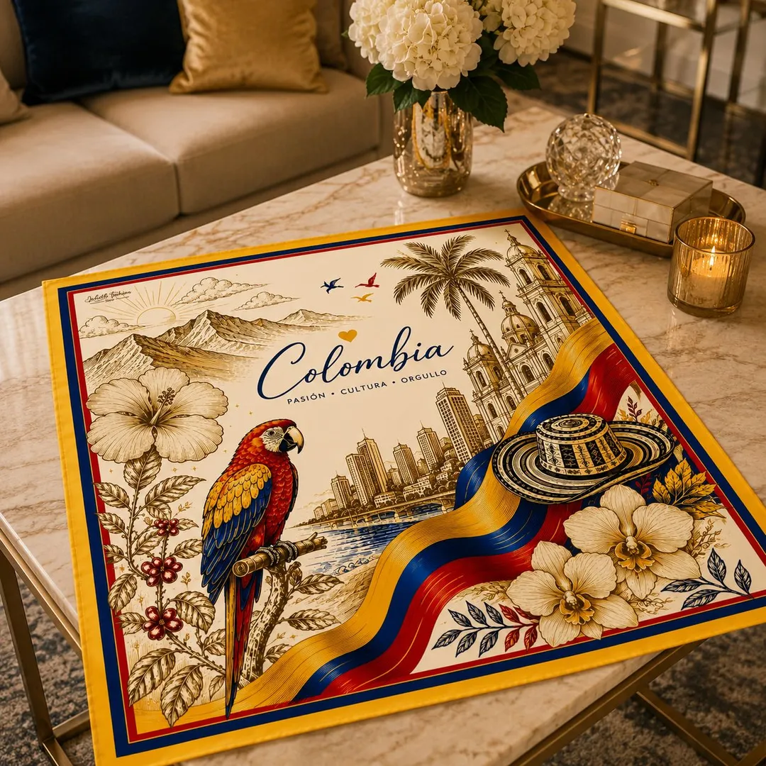 PAÑOLETA PREMIUM 70cmx70cm COLOMBIA DISEÑO 2