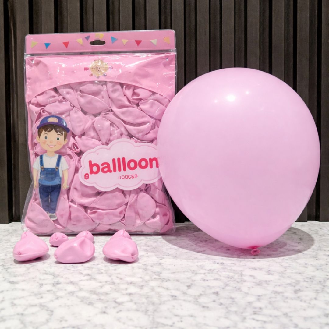 GLOBO R12 x 100 UNIDADES ROSADO PASTEL