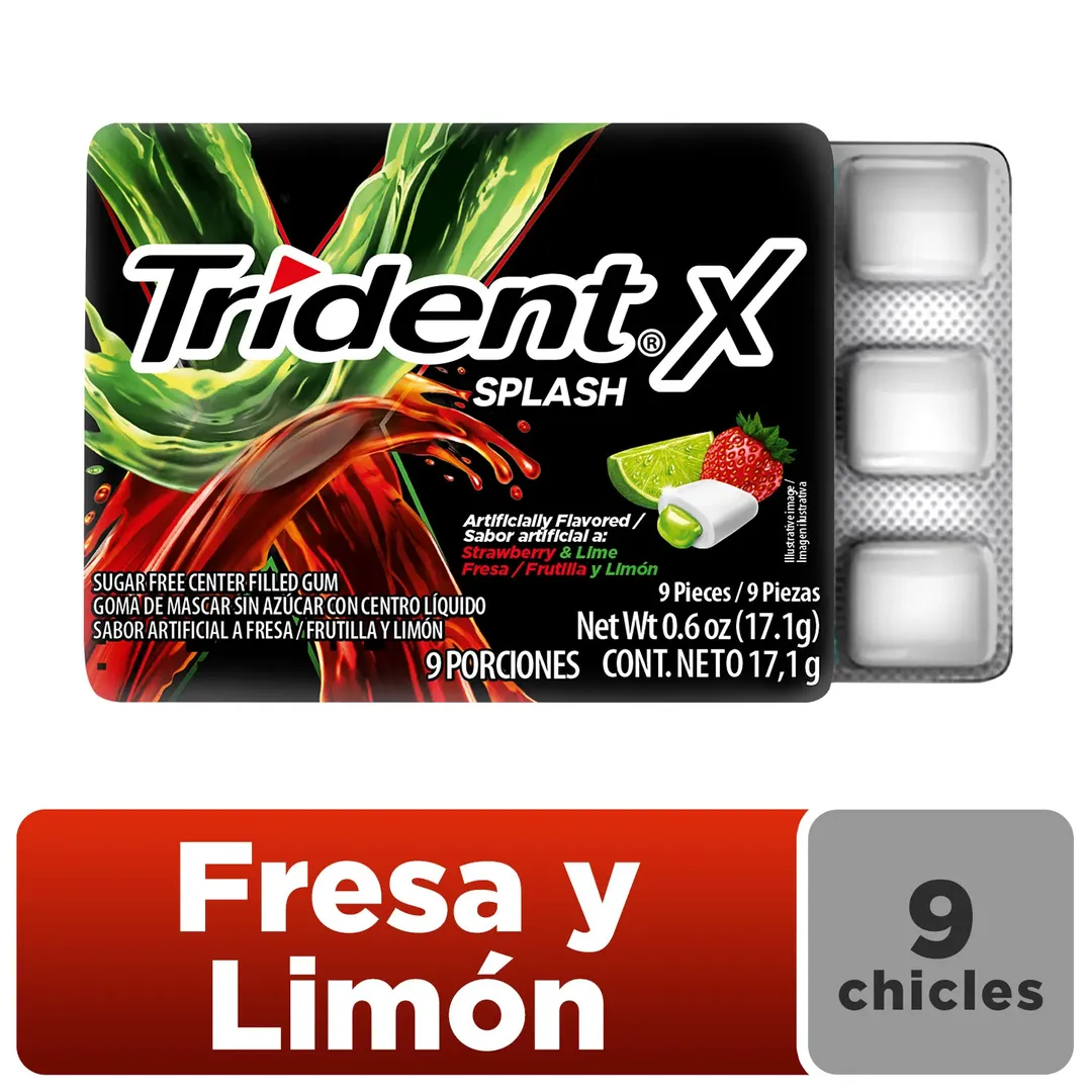TRIDENT X SPLASH STRAWBERRY*9