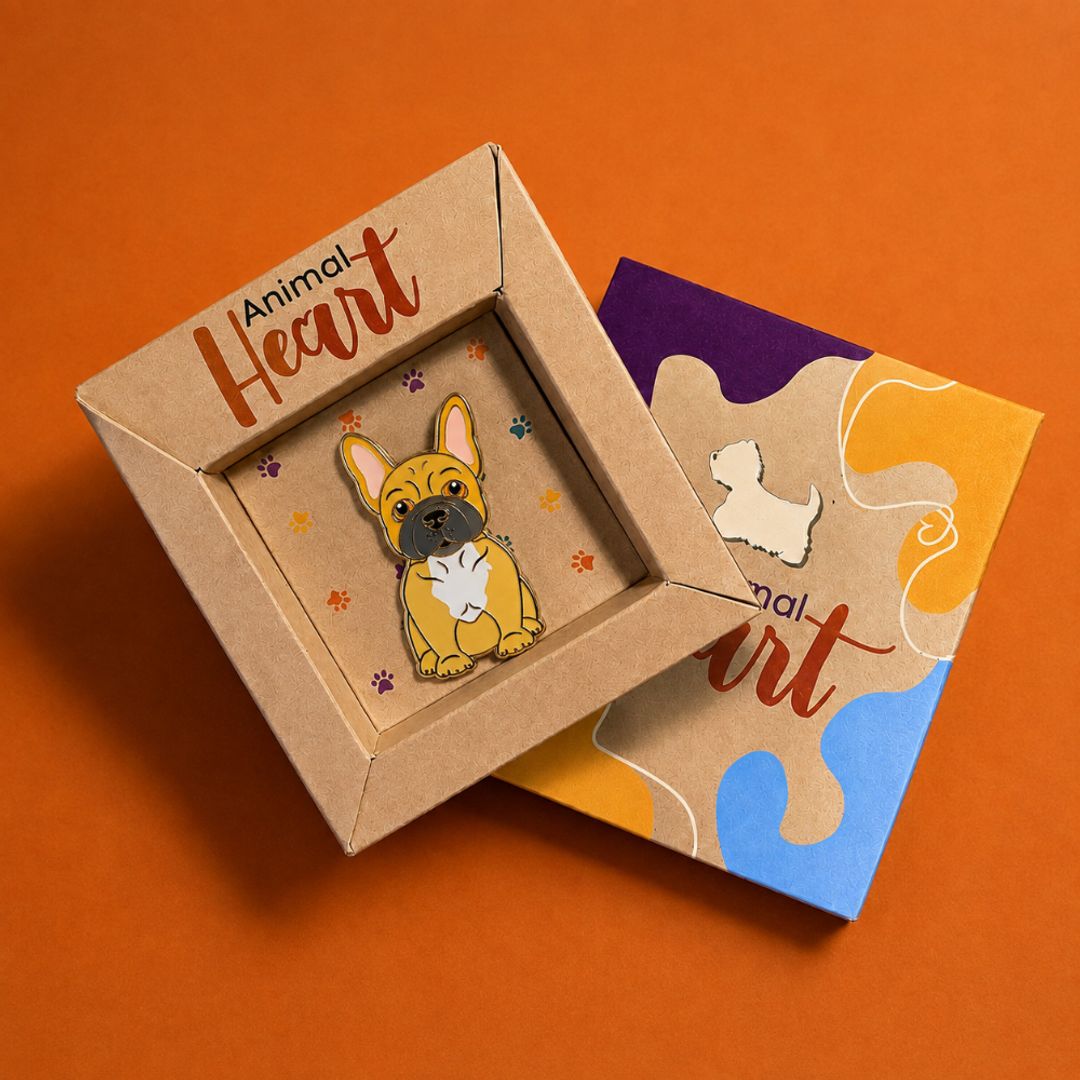 PIN BULLDOG FRANCES CAFE