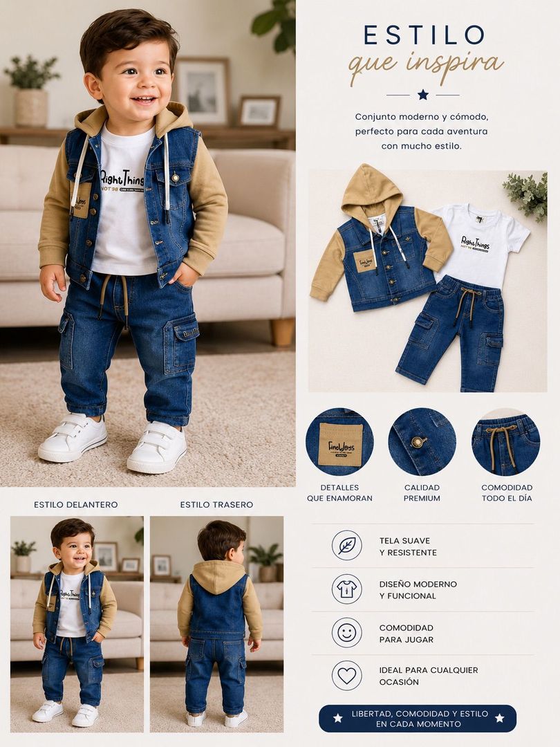 CONJUNTO TRIO PANTALON BEBITO