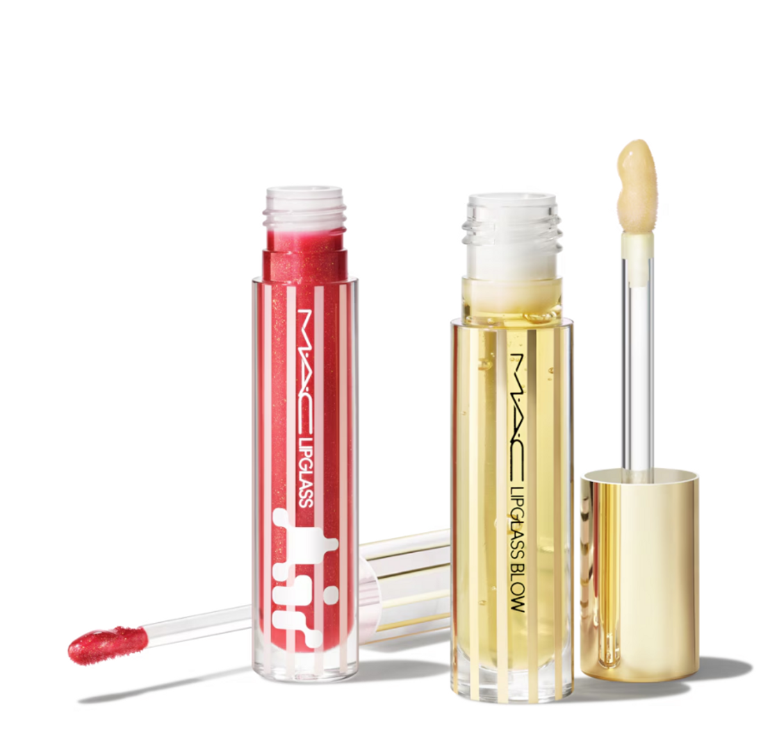 MAC BLOWING AIR KISSES GLOSSY LIPS DUO