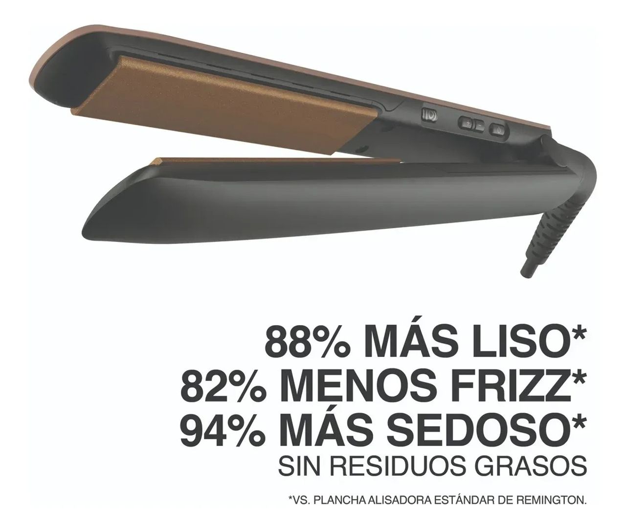 PLANCHA ALISADORA KERATIN THERAPY + ACEITE DE ARGÁN REIMIOGTON 