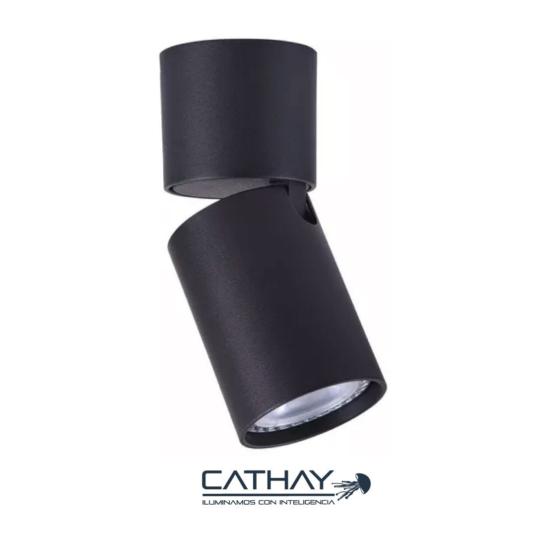 APLIQUE TIPO CILINDRO ECUALIZABLE PARA TECHO CON BOMBILLO GU10