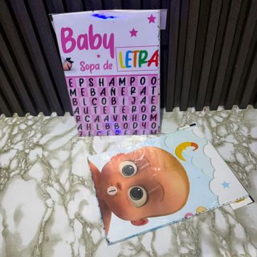Imagen del producto JUEGO PARA BABY SHOWER SOPA DE LETRAS x 2 UNI 