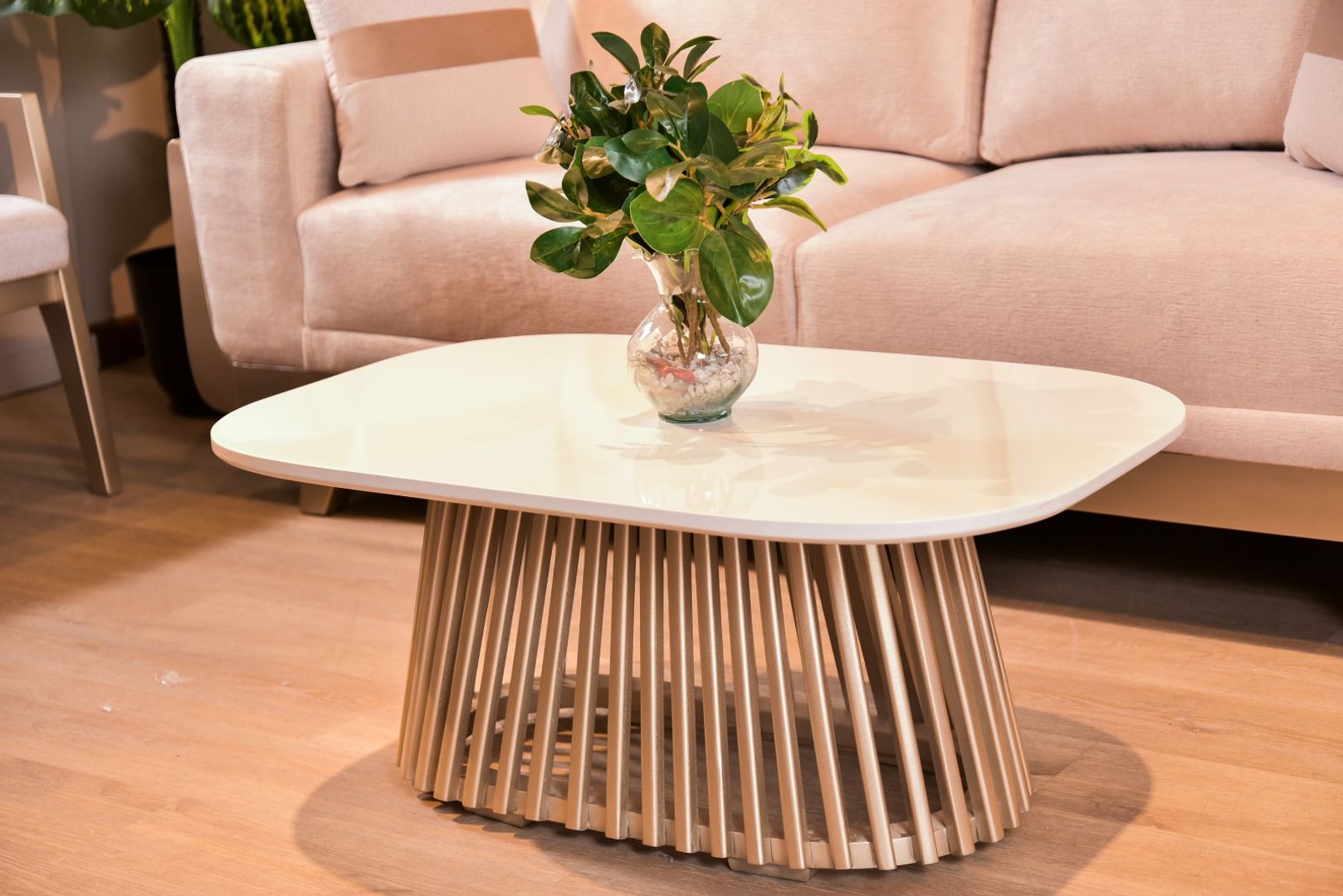 SALA VENECIA CHAMPAÑA TELA BEIGE