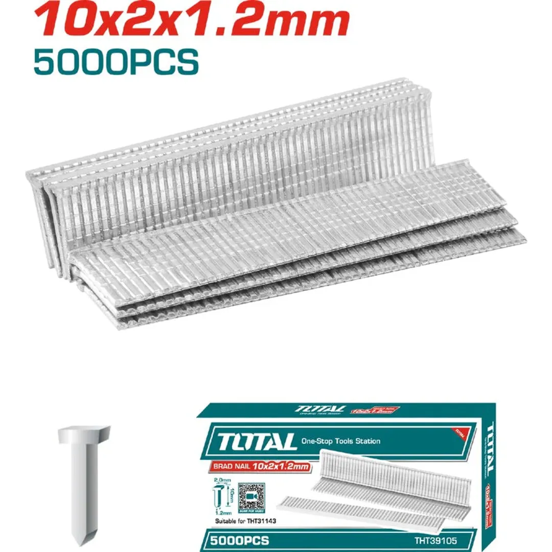 CLAVOS 10X2X1.2 MM  COMPATIBLE GRAPADORA/CLAVADORA