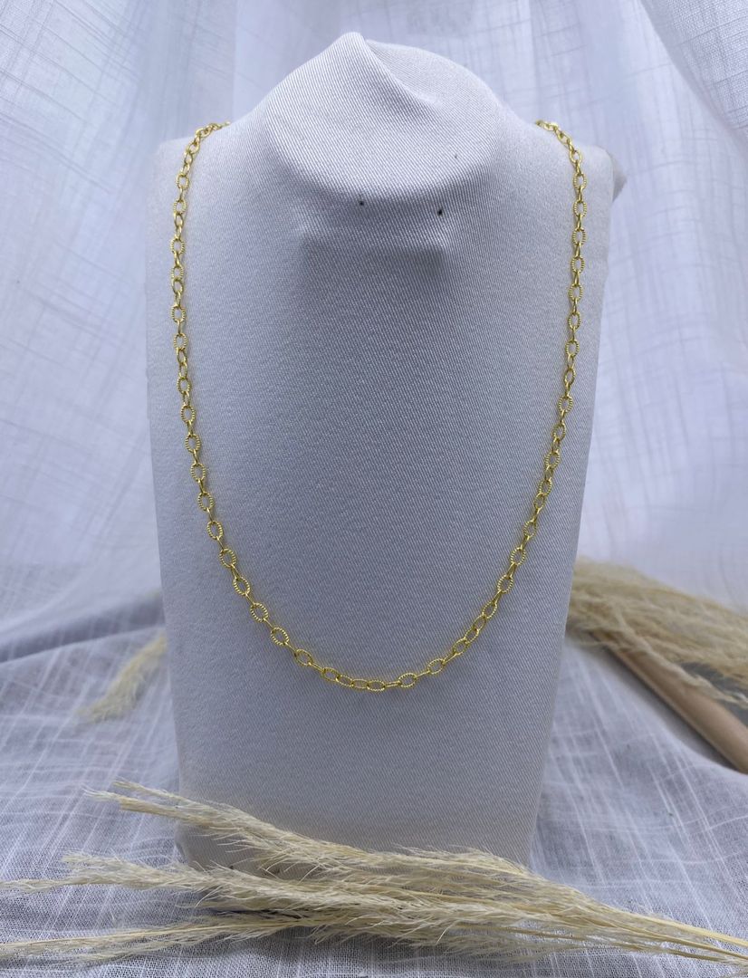 Cadena, dorada, covergold 