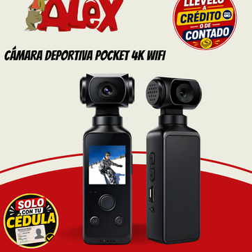 Imagen del producto CÁMARA DEPORTIVA POCKET 4K WIFI