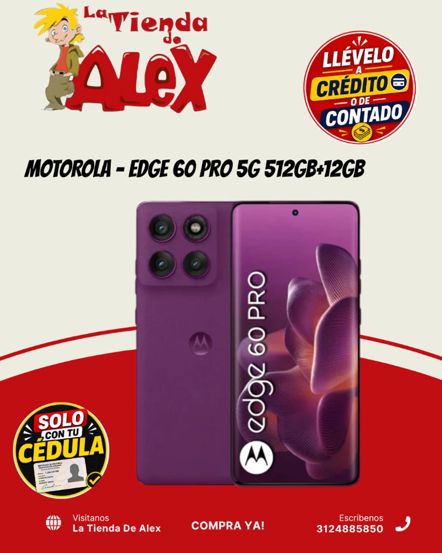 MOTOROLA - Edge 60 Pro 5G 512GB+12GB