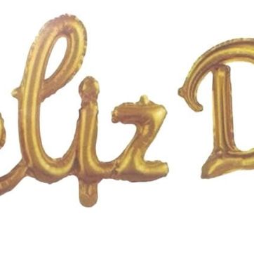 GLOBO FOIL FELIZ DIA CURSIVO SURTIDO - imagen 1