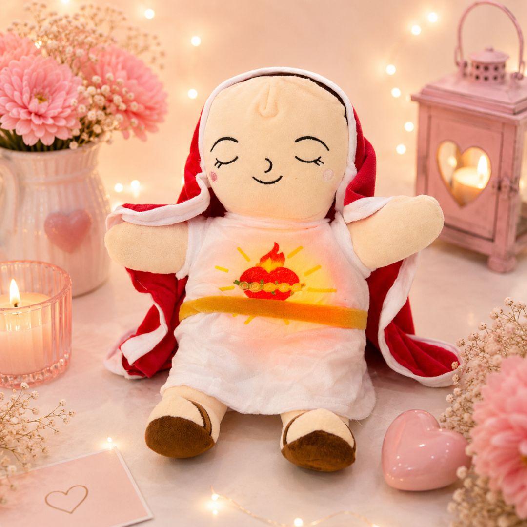 Peluche dormilón virgencita 