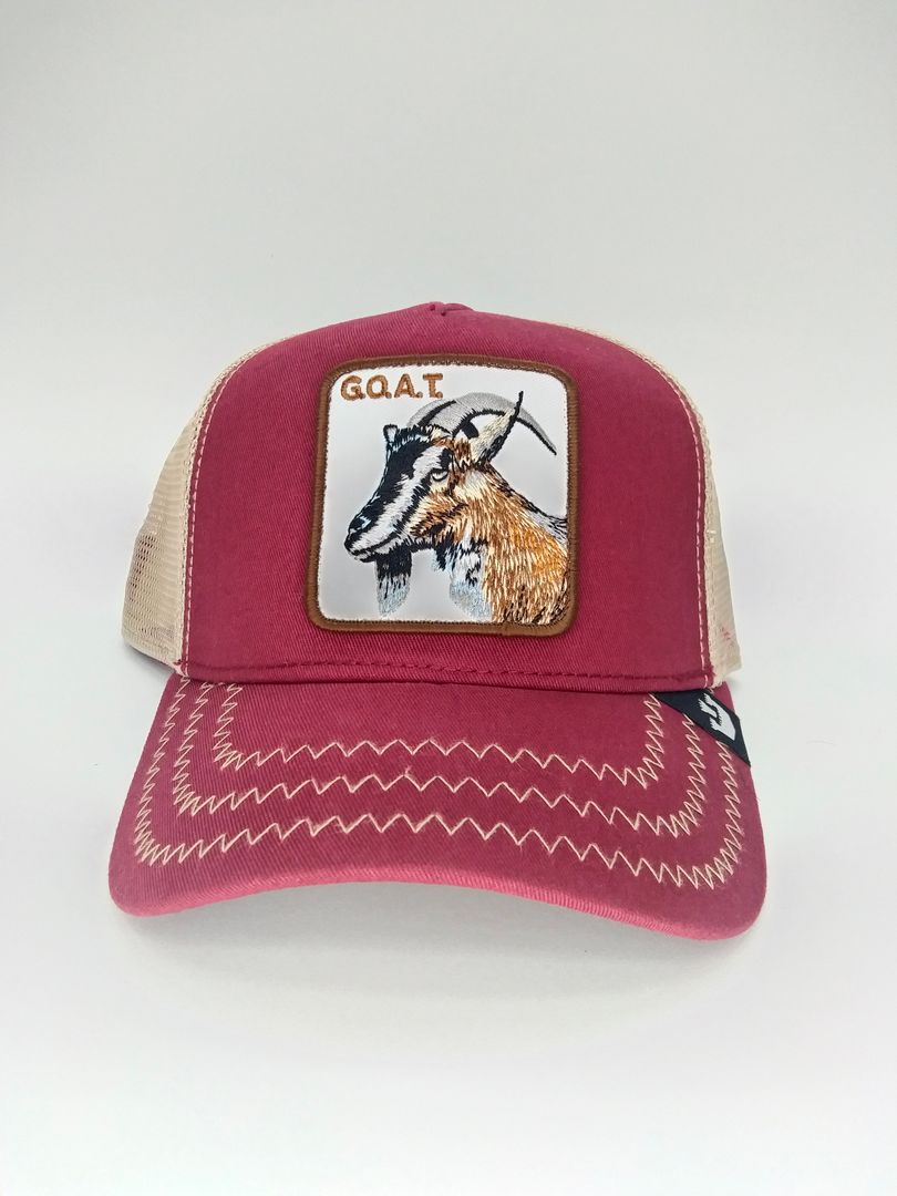GORRA GOORIN BROS "GOAT" VINOTINTO