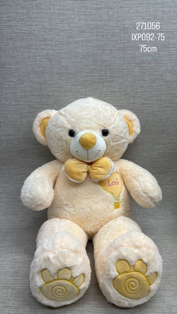 OSO PATAS LARGAS MOÑO GLOBO 75 CM