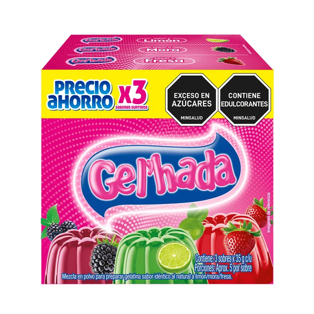 GELATINA GEL´HADA LMF*3*35G