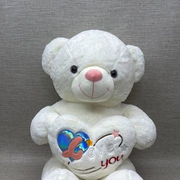 Imagen del producto OSO PATAS LARGAS BLANCO "LOVE YOU" 1.10 CM