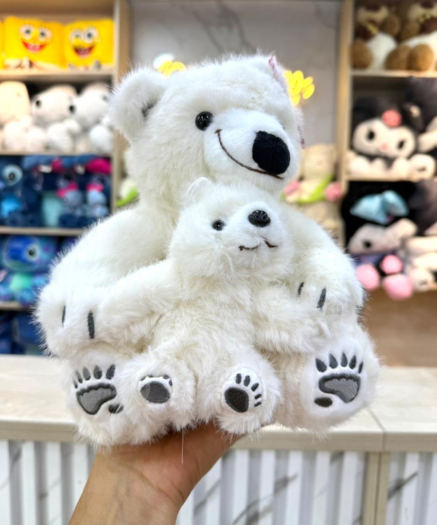 OSO POLAR HIJO de peluche 25cm