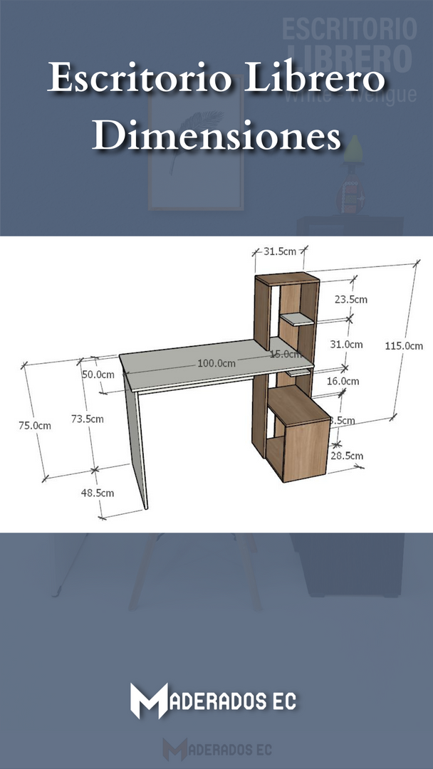 Escritorio - modelo Librero
